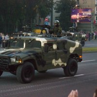 Ночной парад в Минске :: G Nagaeva