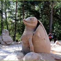 Песчаная скульптура в зоопарке Хельсинки :: Вера 