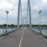 Пешеходный мост через Енисей :: GALINA 