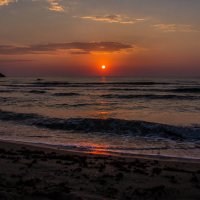 Рассвет над морем. Пляж Силистар. Болгария 2014. :: Александр Мельник