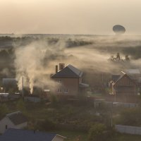 Дым над деревней... :: Вадим Бро