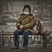 О дедушке Саше и Жучке, или одиночество вдвоём... :: Александр Поляков