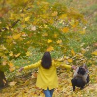 Фотограф, девушка и осень :: mv12345 элиан