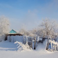 Из серии зимние заборы. :: Kassen Kussulbaev