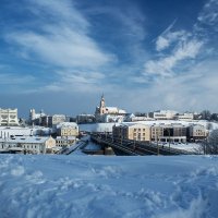 мой  город  в  снежной   синеве . :: aliaksandr. 