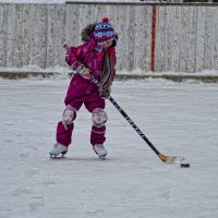 девчонки тоже играют в хоккей 2 :: Елена Баландина