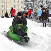 "Держись, папа!!!" :: Алёна Михеева