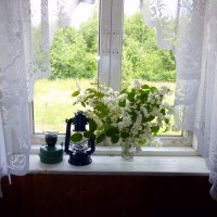 Деревенское окно :: Елена Грошева