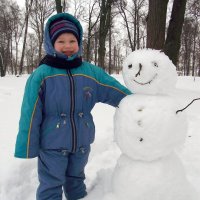 Мой друг Снеговик. :: YuriNik 