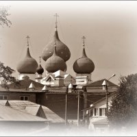 Купола Зачатьевского собора... :: Александр Иванов