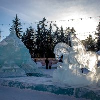 Фрагмент ледового городка "Русь богатырская". :: Надежда 