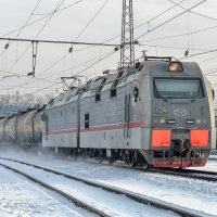 2ЭС5К-134 с грузовым поездом, станция Кая :: Андрей Иркутский