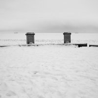 Марлинский вал зимой. Вид на Финский залив. :: Lesya Vi