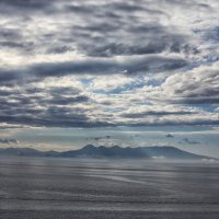 Вид на японские горы с острова Кунашир :: Елена Семёнова