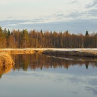 Мартовским вечером.Тверца. :: Павлова Татьяна Павлова