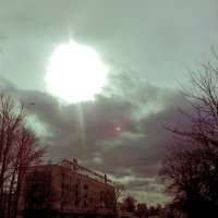 Солнечное затмение в Петербурге :: Алла Aпшиник