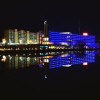 ночной маяк города Дубны :: Nikita Bashmakov