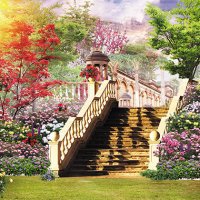 Лестница в саду :: Vita Painter