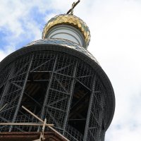 Строительство купола. :: Валерия  Полещикова 