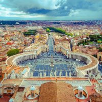 Панорама на площадь св. Петра и на весь Рим :: Сергей Савич
