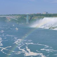 Мост "Радужный" соединяющий Канаду и США и водопад ""Фата" :: Юрий Поляков