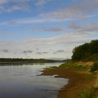 Река Вымь в августе. :: Николай Туркин 