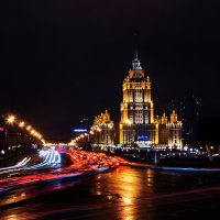 Ночная Москва, отель Украина Редиссон :: Андрей Крючков