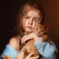 The baby and the cat :: Дмитрий Белозеров
