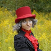 Портрет в красной шляпе :: Алексей Соминский