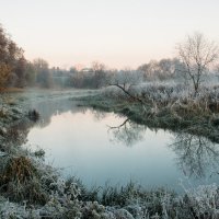 Cold morning in the city park :: Николай Н