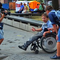 «Снимается сюжет о людях с ограниченными возможностями» :: Aleks Nikon.ua