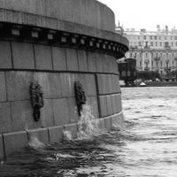 Недовольные львы. Наводнение в Санкт-Петербурге :: Вера Моисеева