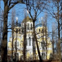 Вид на Владимировский собор со стороны "Ботанического сада" :: Владимир Бровко