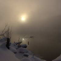 ***туман.озеро.зима :: Александра 