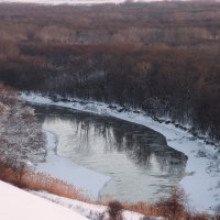 Кубань. река Кубань на закате в сильный мороз. :: Svetlana Baglai