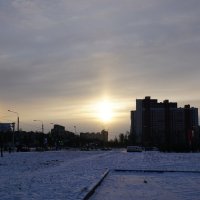 Зимняя радуга в Питере :: Юрий Плеханов