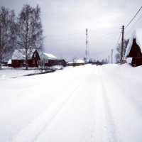 Белое-белое деревенское утро :: Николай Туркин 