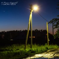 Ночь, улица, фонарь и лужа :: Mikhail Andronikov