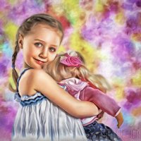 Портрет девочки с куклой :: Лариса Соколова