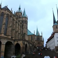кафедральный собор Эрфурта (1170 год) и церковь святого Севера (1148 год). :: Olga 