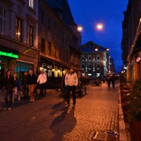 Туристы в ночном городе :: Николай Мезенцев 