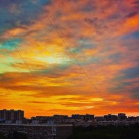 Закат над городом :: Мария Гриднева