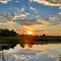 Закат в Шапкино. :: Константин Иванов