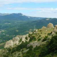 ..Вид с г.Демерджи.. (из альбома "Крымский черновик..) :: Александр Герасенков