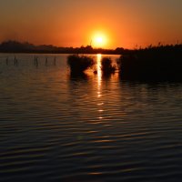 Закат. Дорожка на воде. :: Виктор ЖИГУЛИН.