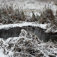 Первый снег на реке Тускарь :: Константин Строев