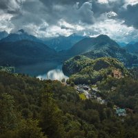 Альпы, вид на поселок Швангау, Бавария :: Олег Дурнов