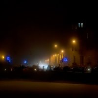 Над Фонтанкой туман, в желтой дымке дома. :: Иван Миронов