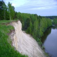 "Белый обрыв у реки" :: Оксана Волченкова
