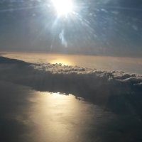 Вид на скальный остров с самолёта :: Oleg 